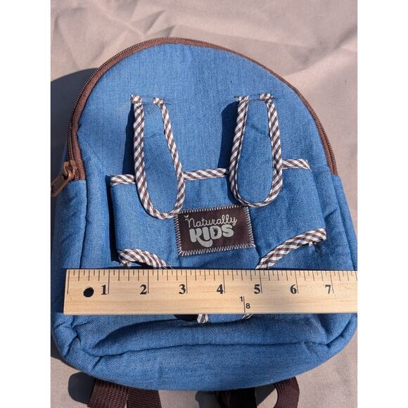 Naturally Kids Blue Back Pack Carries Stuff Animals Outside - Kids Ages 3-5 Nice - Picture 6 of 6